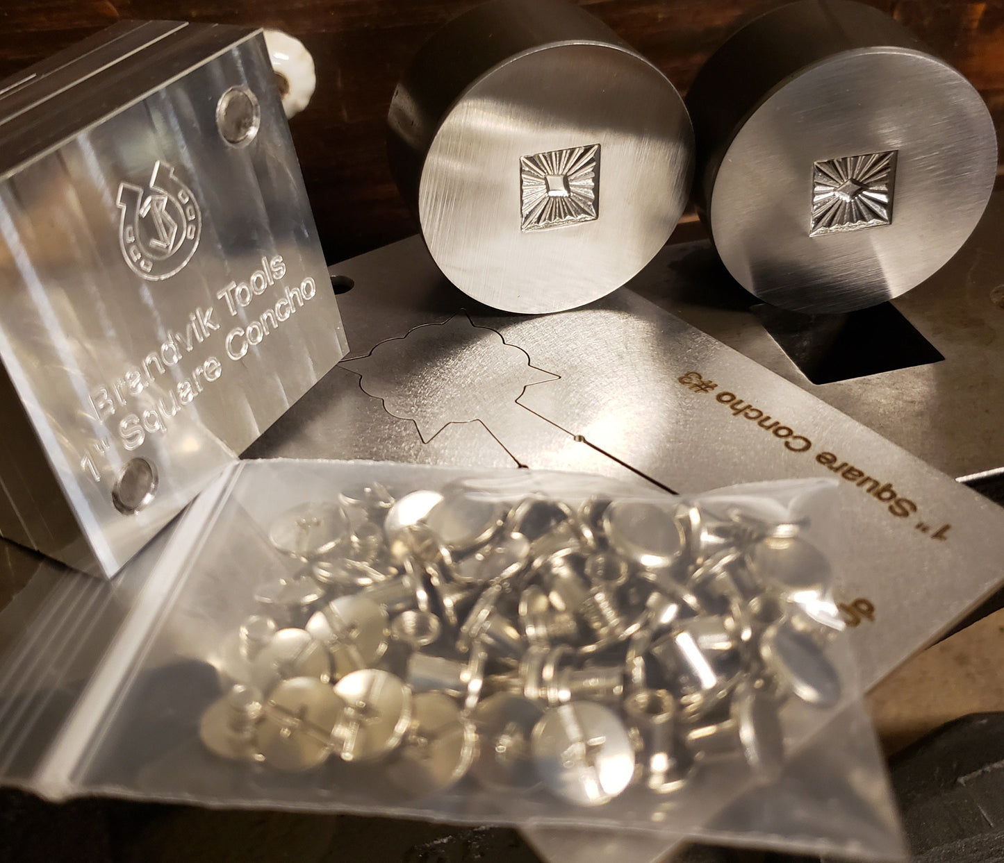 1 Inch Square Concho Making Kit