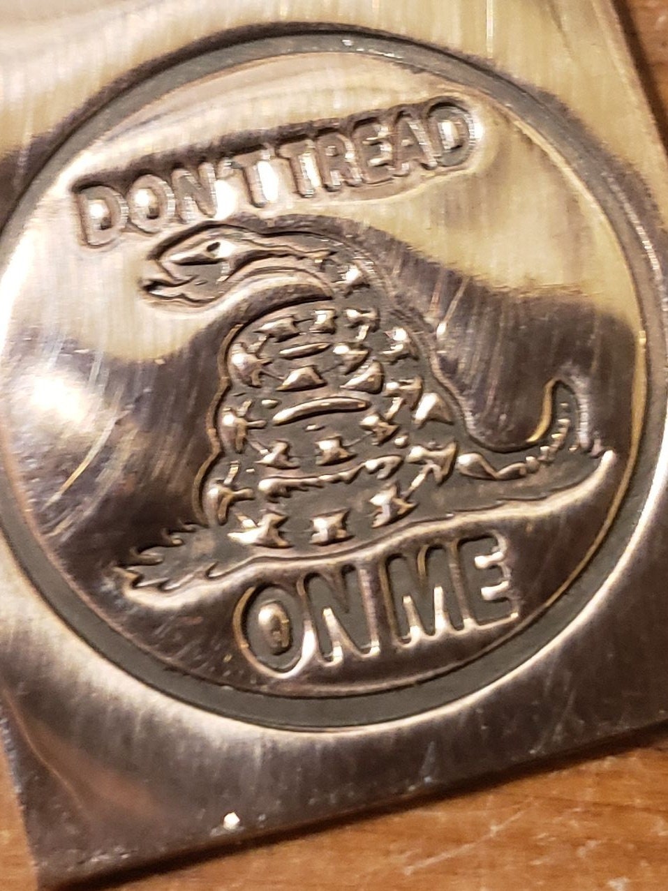 Don't Tread On Me - Metal Stamp