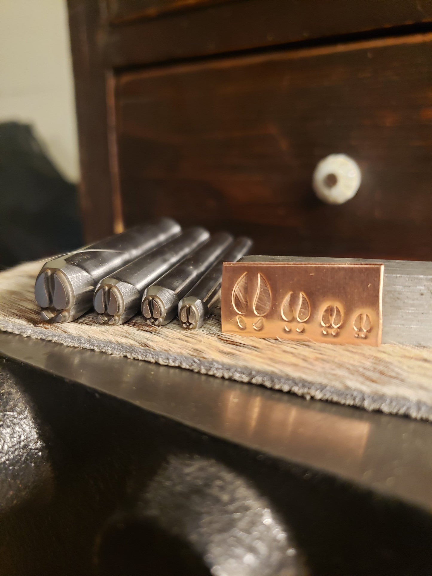 Elk Print-Metal Stamp