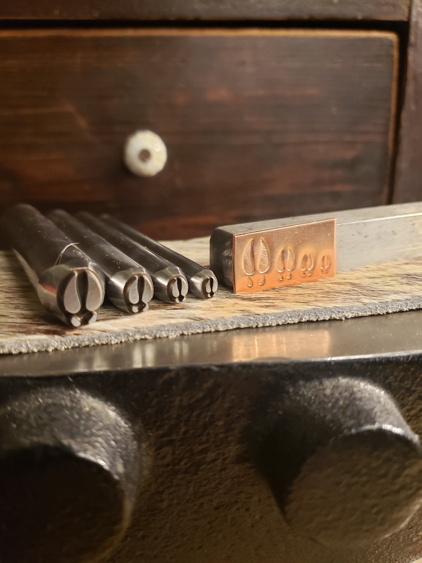 Elk Print-Metal Stamp