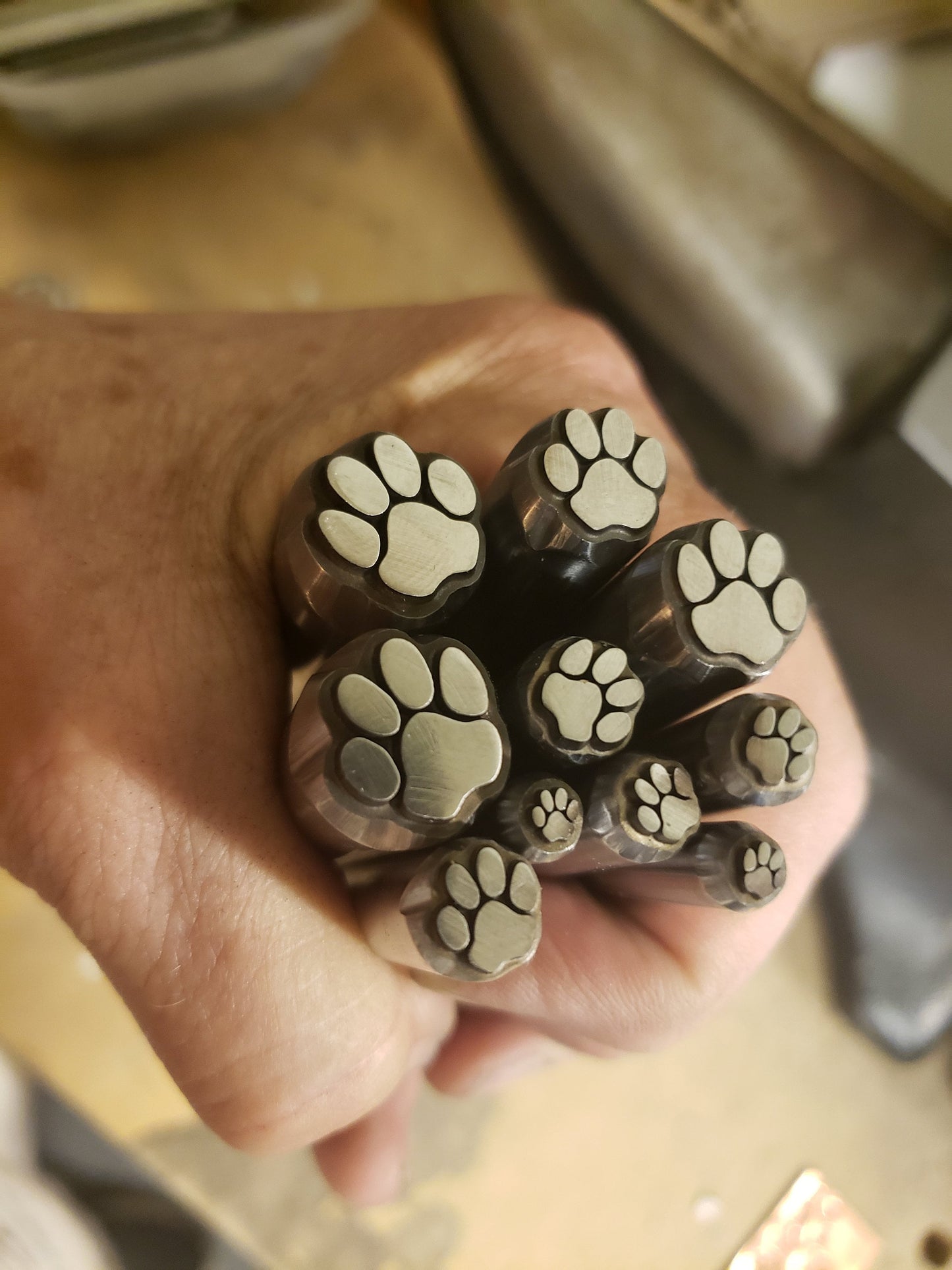 Dog Paws- Metal Stamps