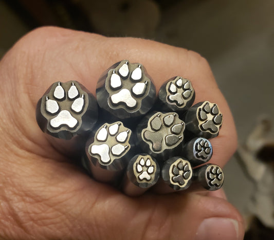 Wolf Paws- Metal Stamps