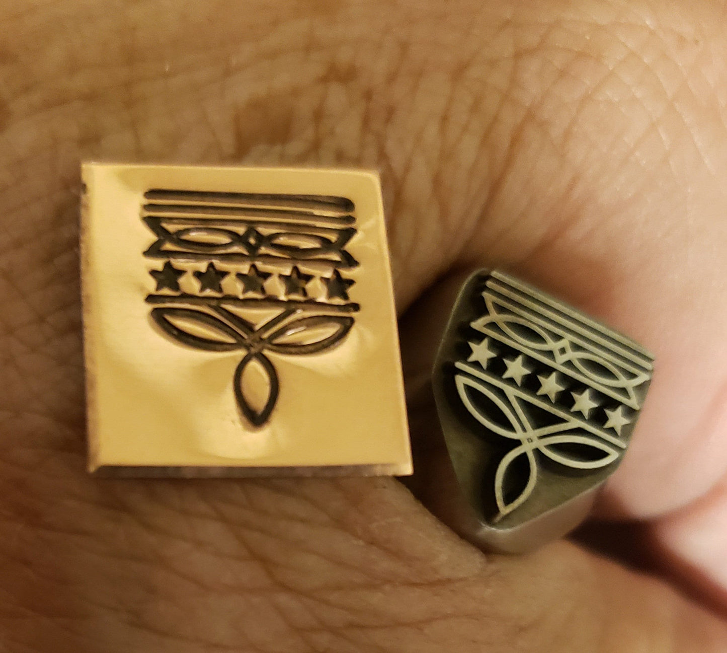 Bootstitch w/Stars-Metal Stamp