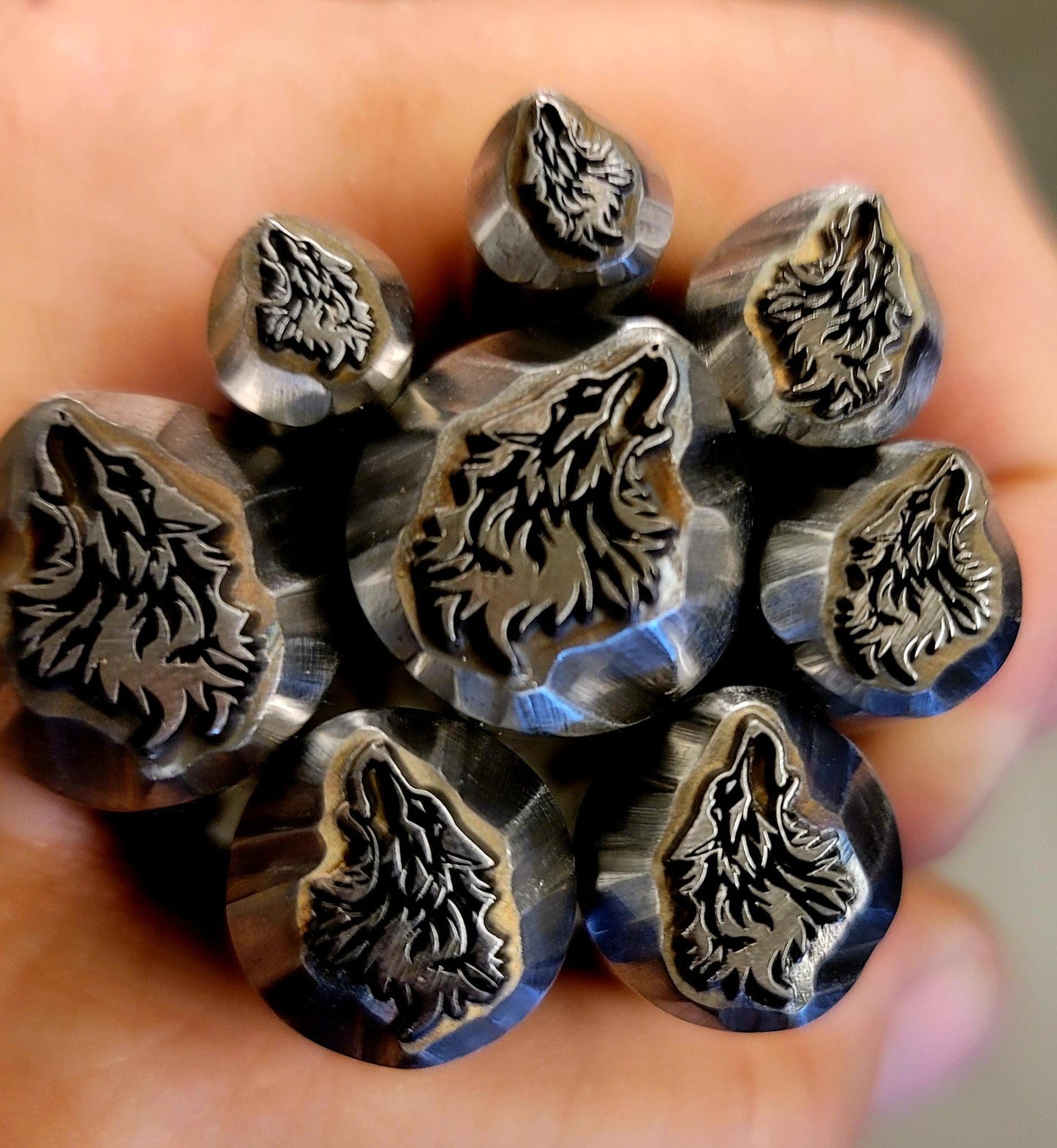Howling Wolf Metal Stamp