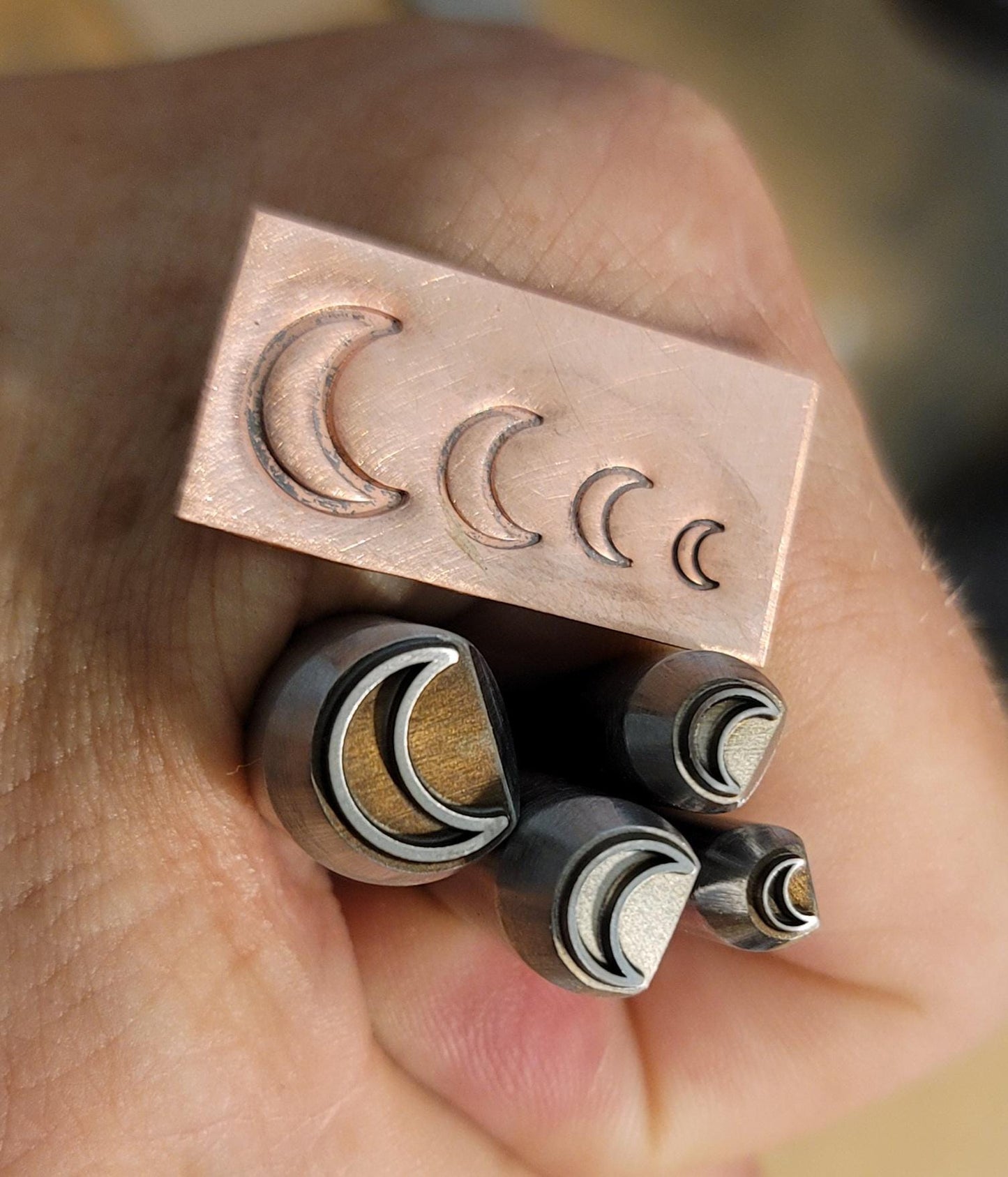 Metal Stamp-Crescent Moon Outline