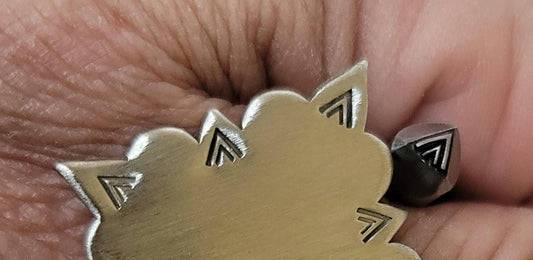 Accent TRIANGLES Metal Stamp