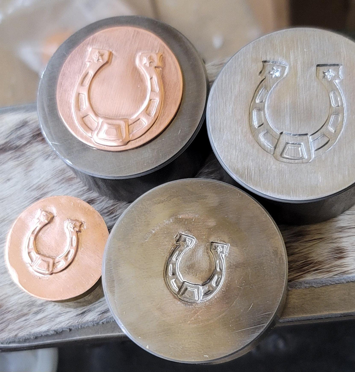 Impression Die - Horseshoe with Stars-Small & Large