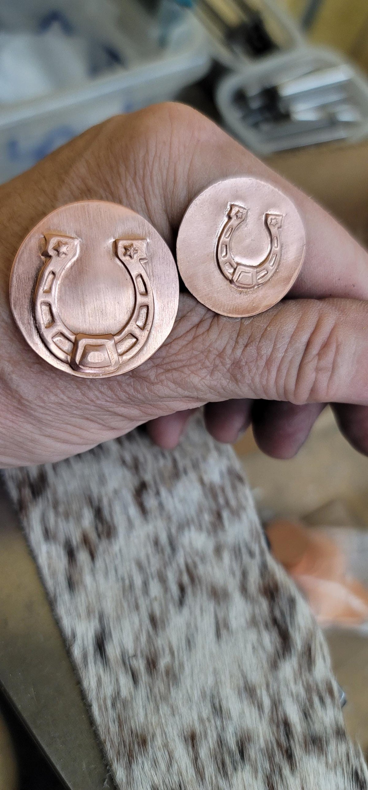Impression Die - Horseshoe with Stars-Small & Large