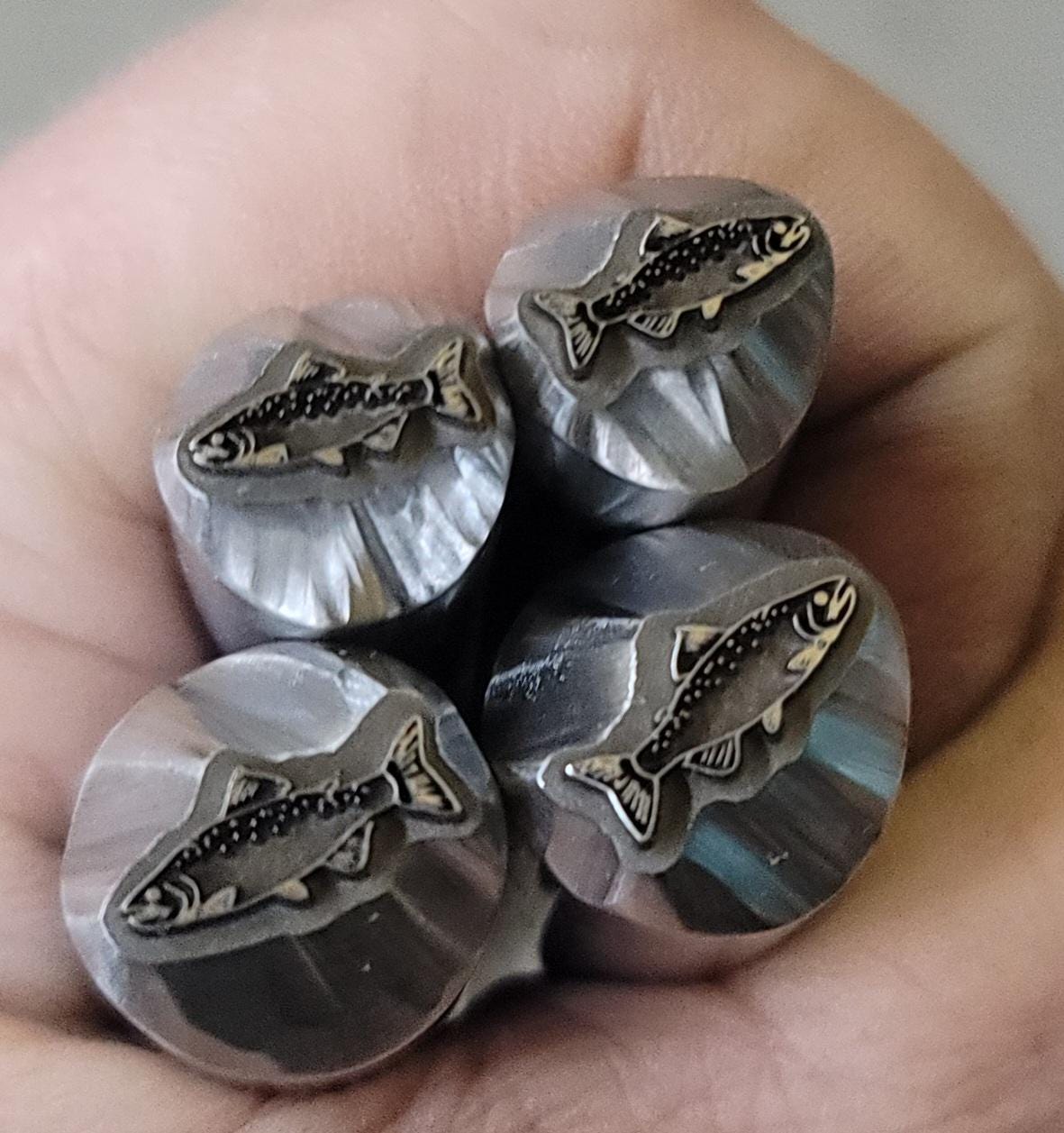 Salmon Metal Stamp