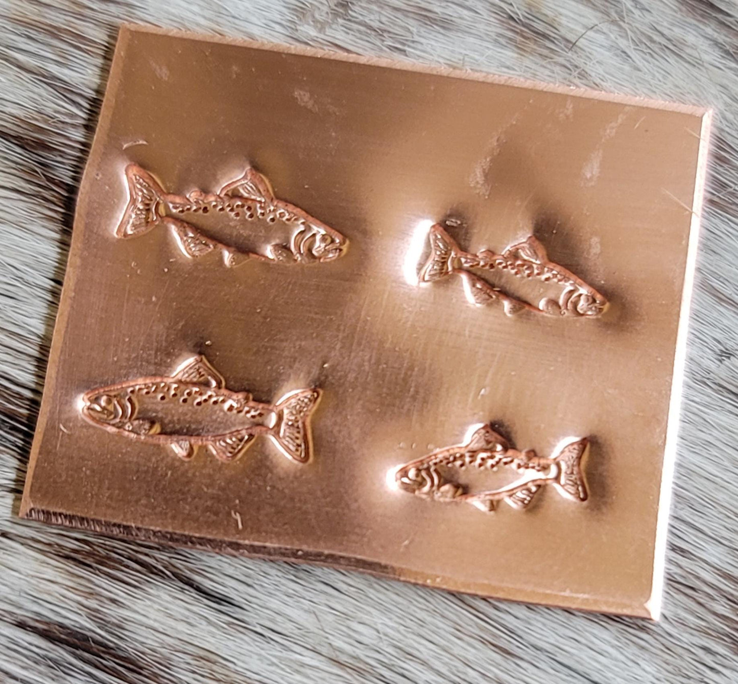 Salmon Metal Stamp