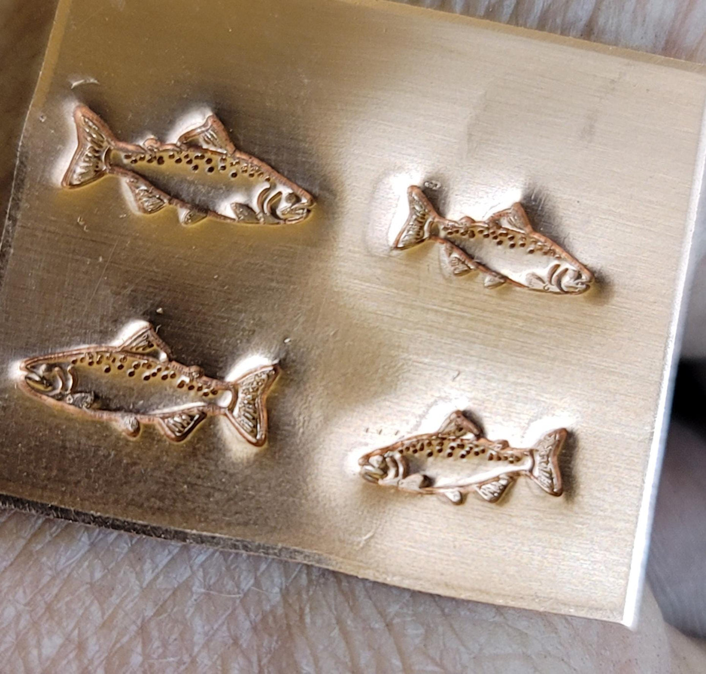 Salmon Metal Stamp