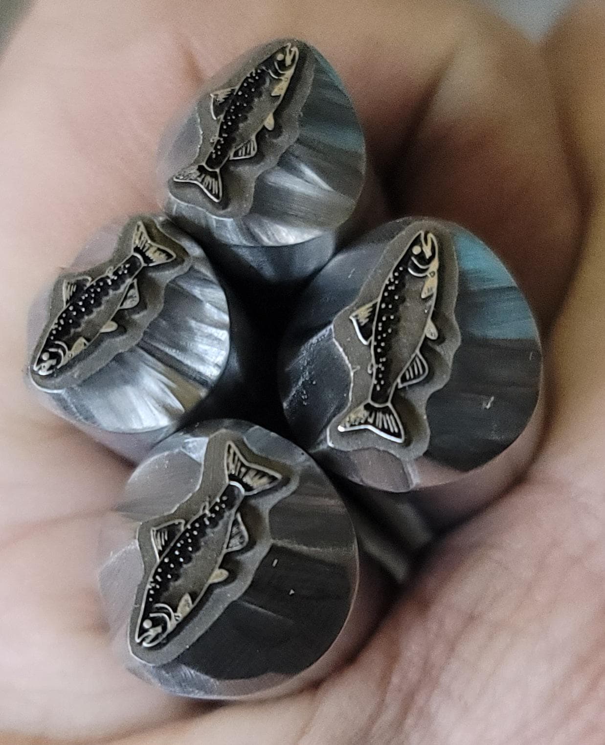 Salmon Metal Stamp