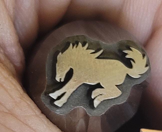 Metal Stamp-Bucking Mustang