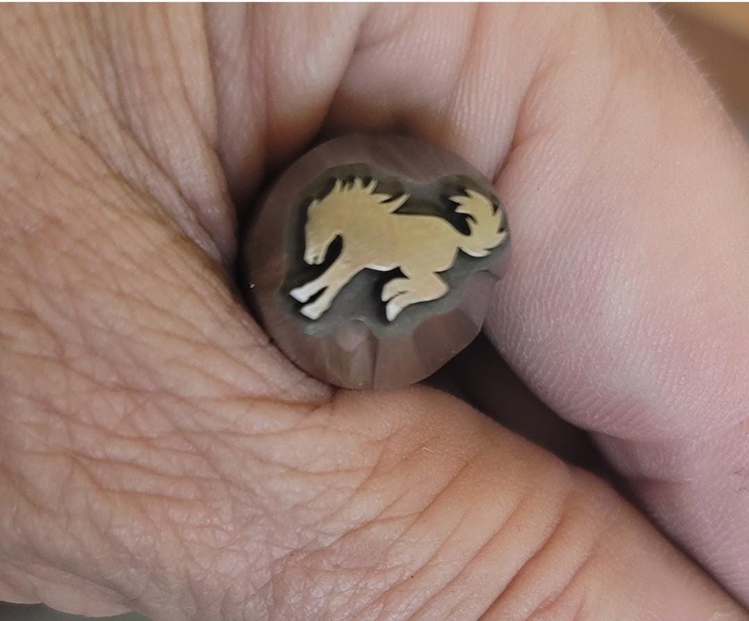 Metal Stamp-Bucking Mustang