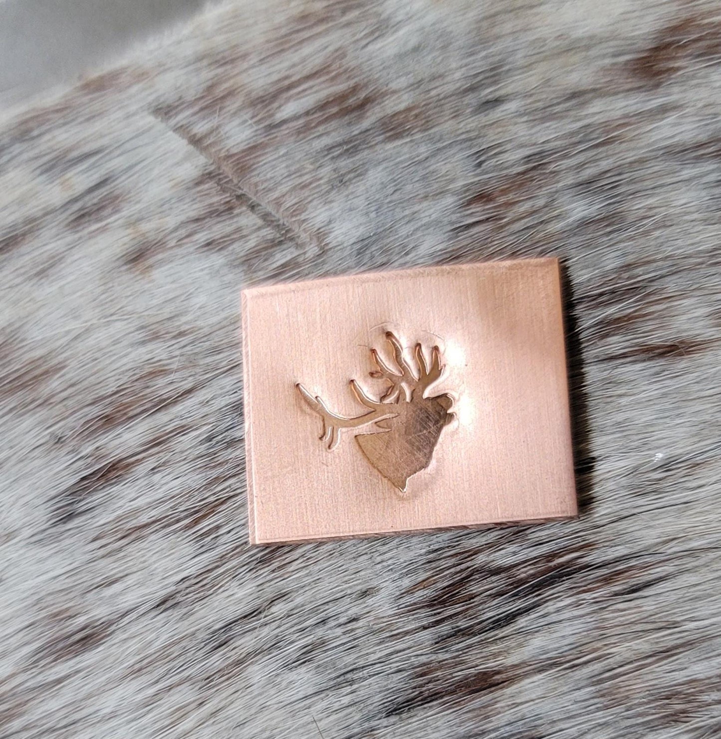 ELK Bugling-Metal Stamp