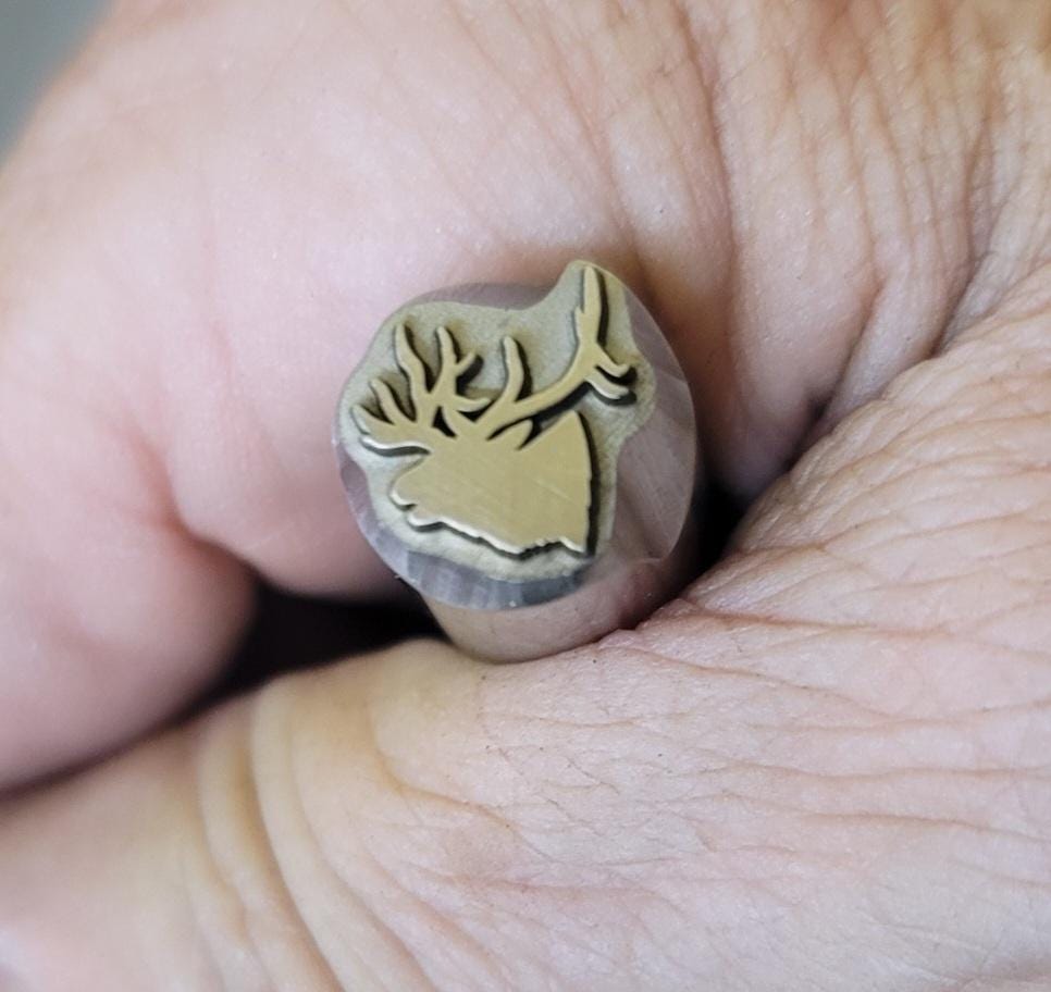 ELK Bugling-Metal Stamp