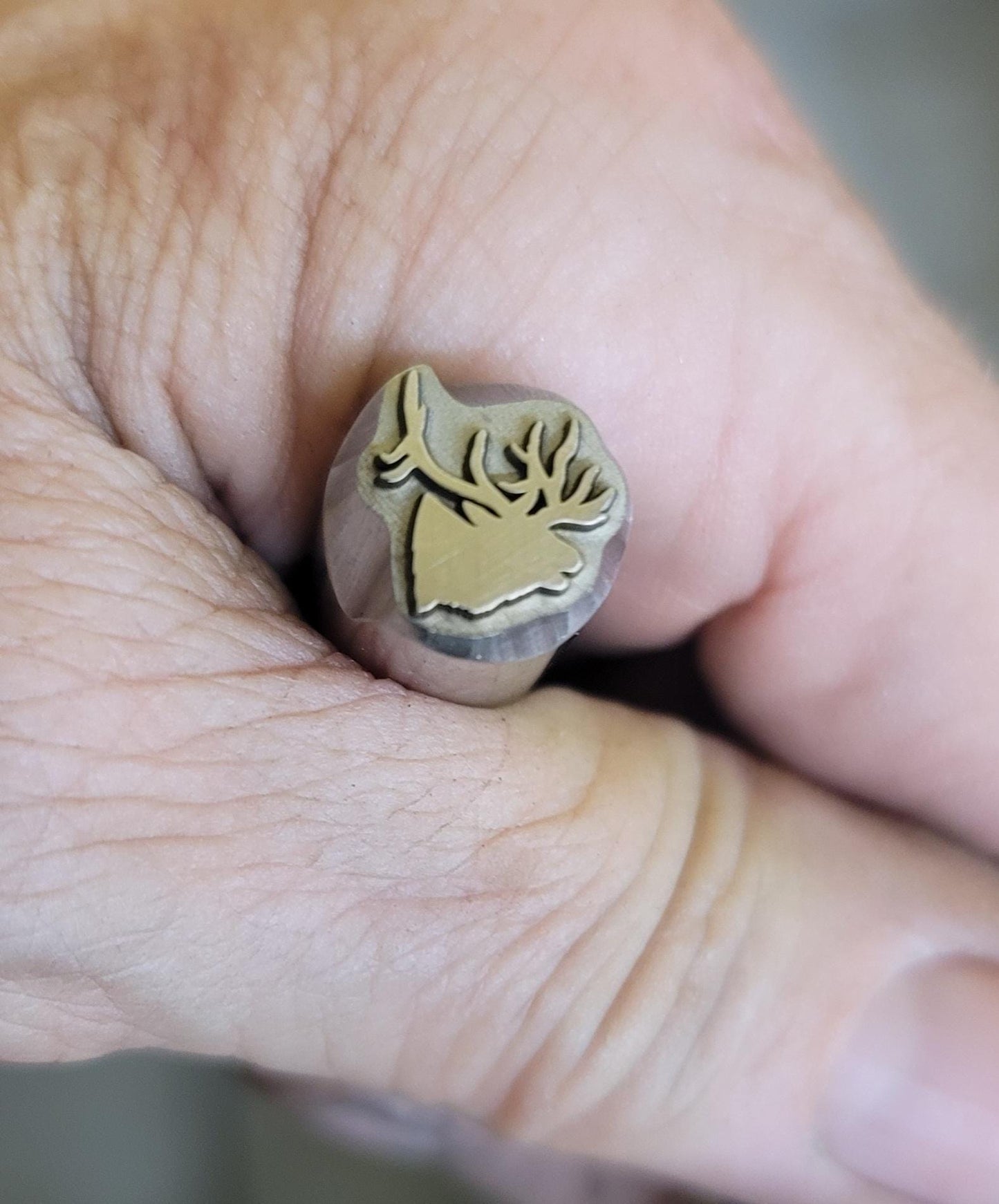 ELK Bugling-Metal Stamp