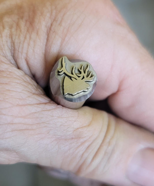 ELK Bugling-Metal Stamp