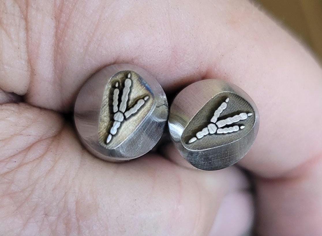 Metal Stamp-Raven Footprints-Right Foot/Left Foot