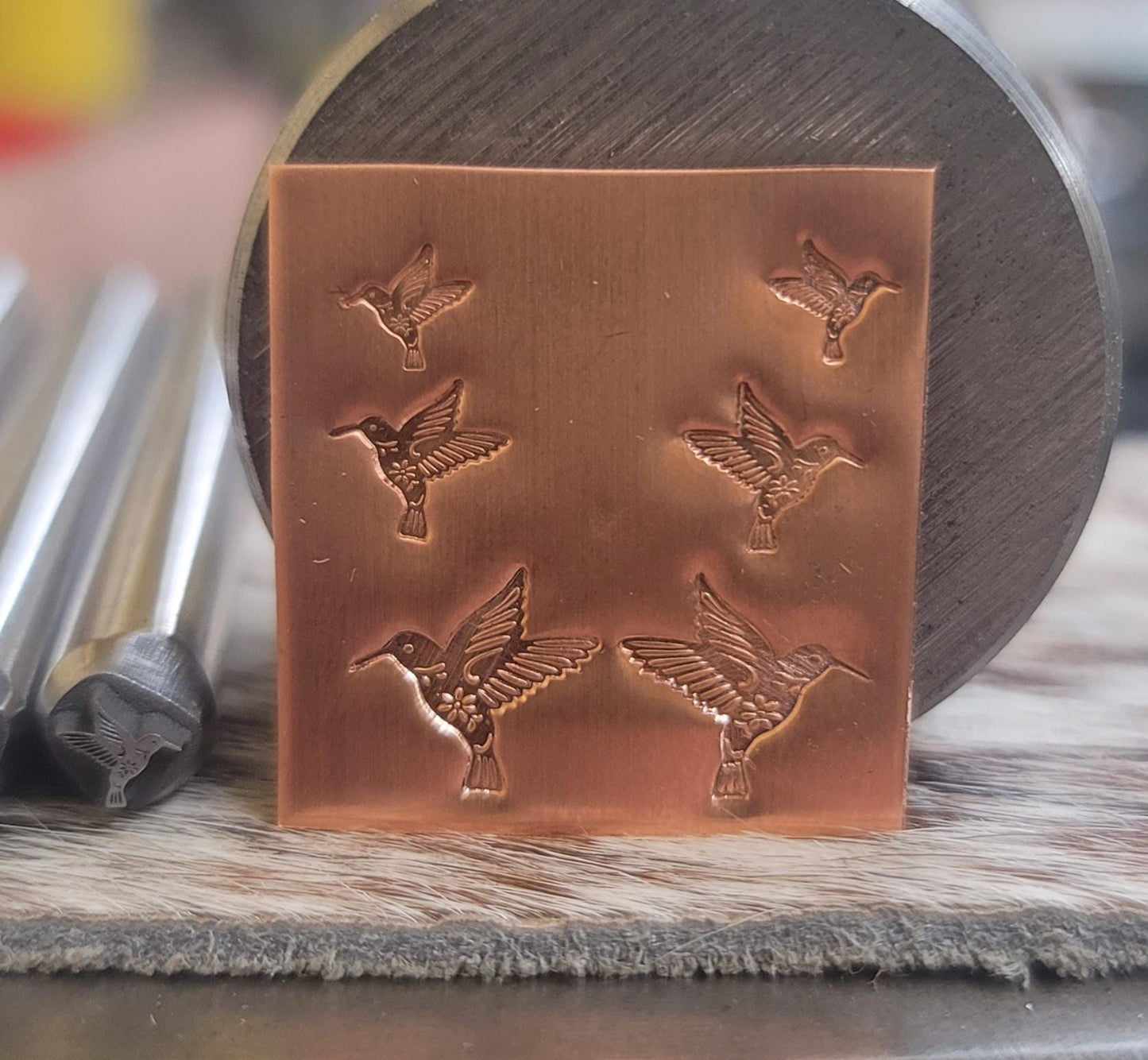 Metal Stamp-Harris Hummingbirds