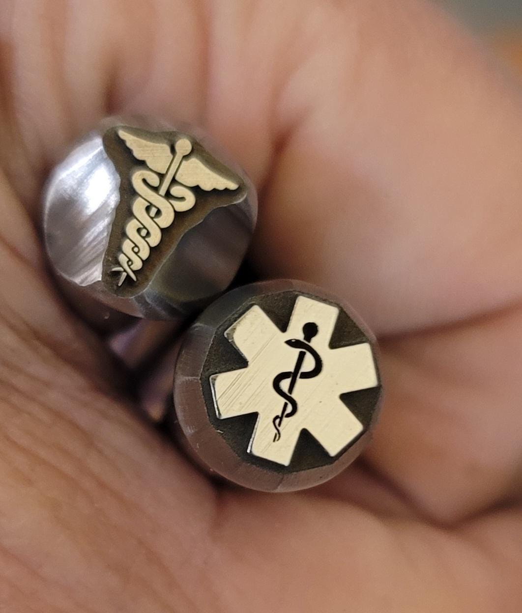 Medical ID #1 & #2  - Metal Stamps
