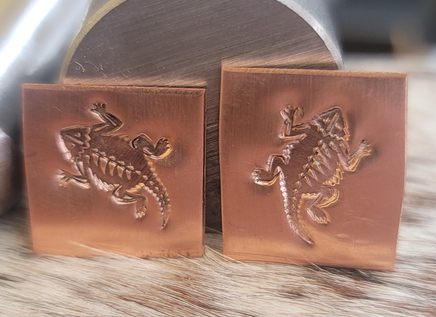 Horny Toad Metal Stamp