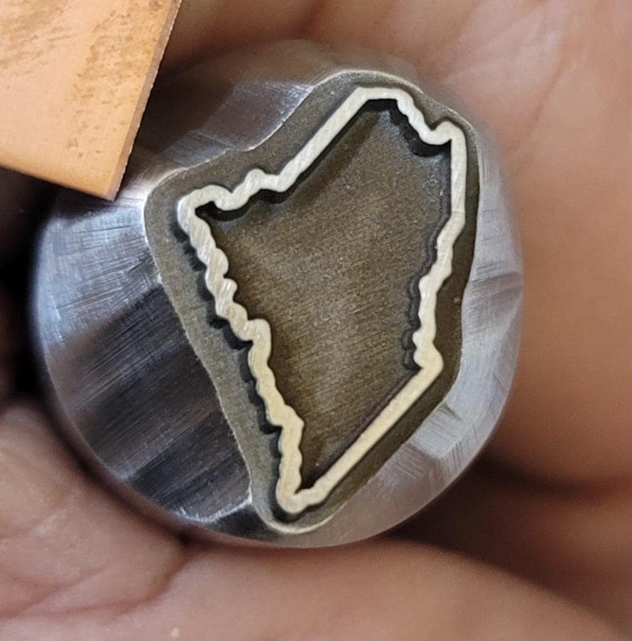 MADE to Order YOUR STATE Outline Metal Stamps
