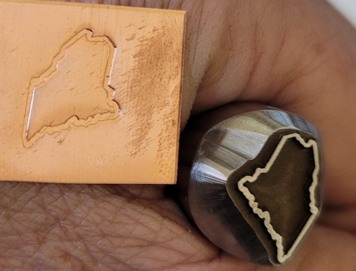 MADE to Order YOUR STATE Outline Metal Stamps