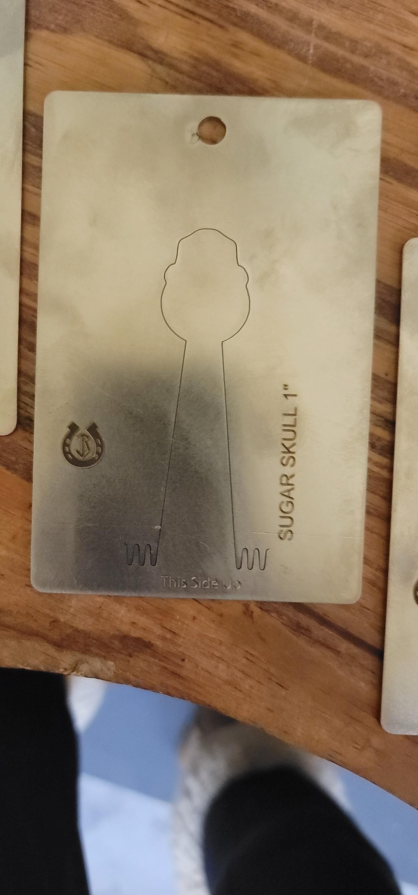 1 inch Skull Pancake Die