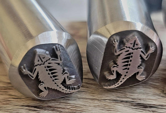 Horny Toad Metal Stamp