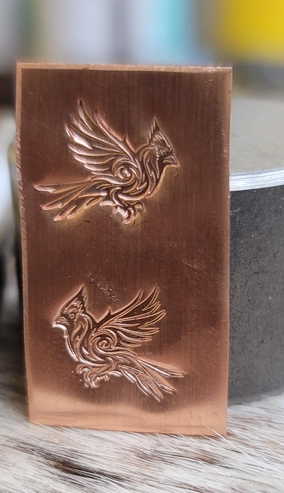 Metal Stamp- Tribal Cardinals