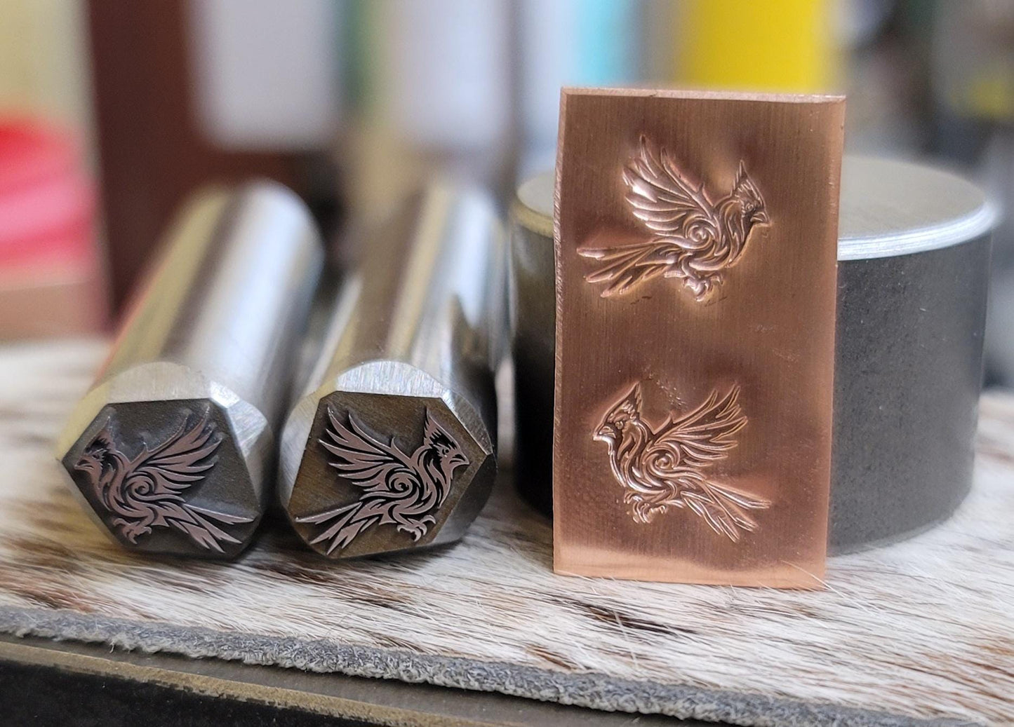 Metal Stamp- Tribal Cardinals