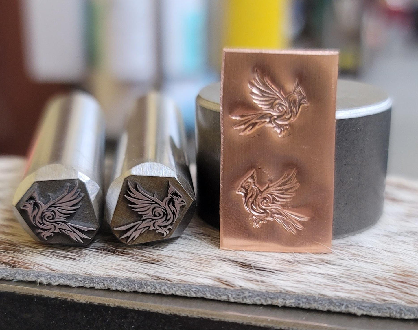 Metal Stamp- Tribal Cardinals