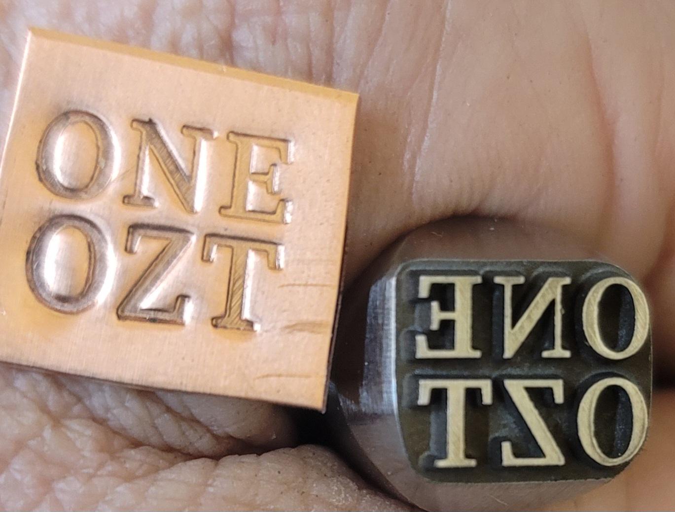 Hallmark Metal Stamp-ONE OZT
