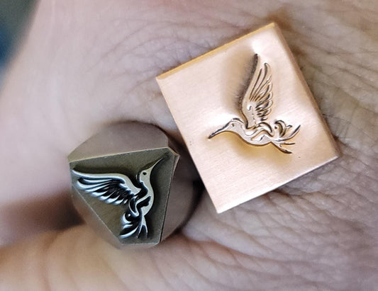 Metal Stamp- Tribal Hummingbird