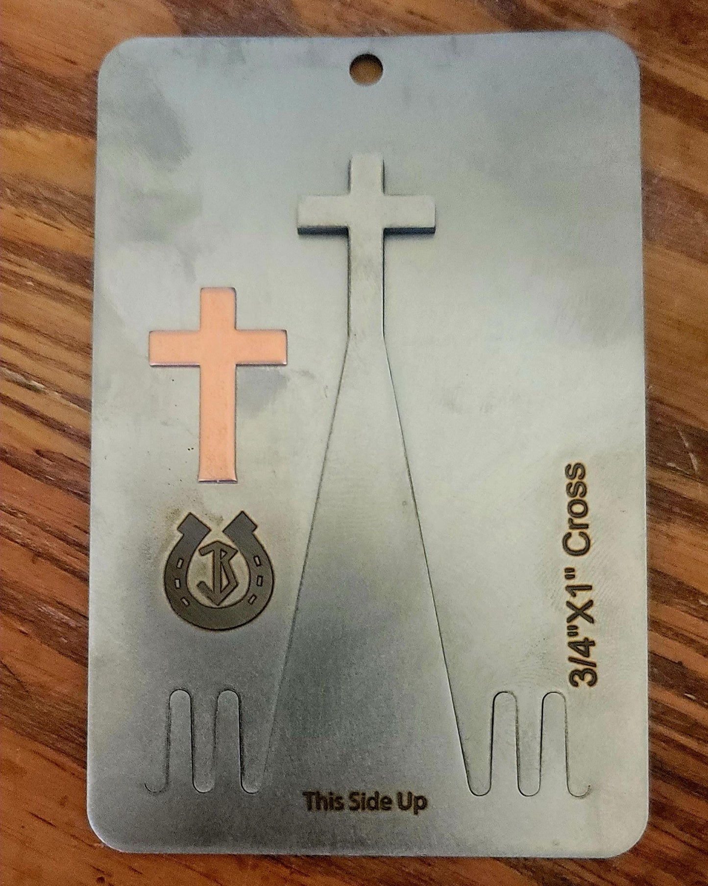Cross Pancake Die 3/4"x1"