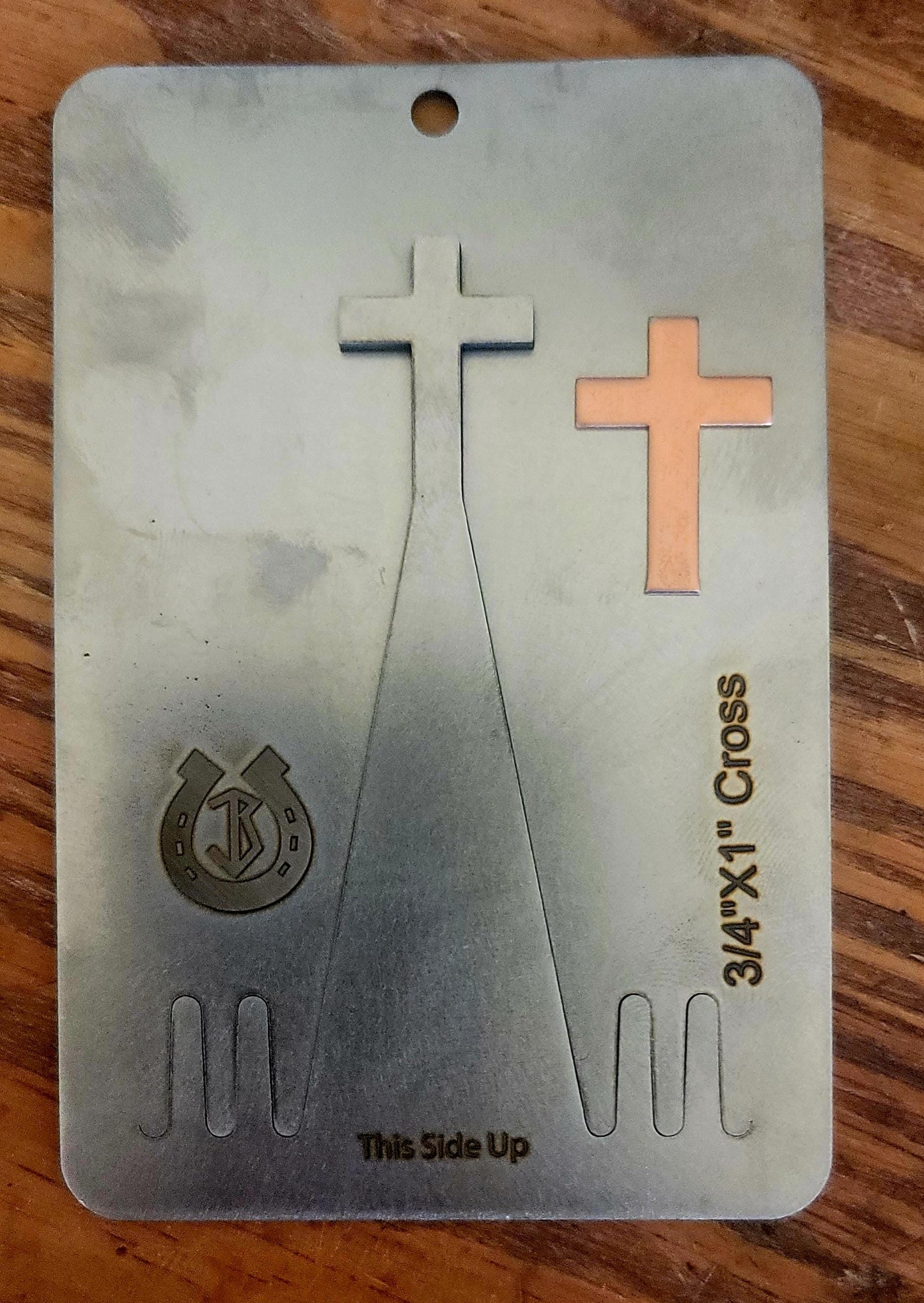 Cross Pancake Die 3/4"x1"
