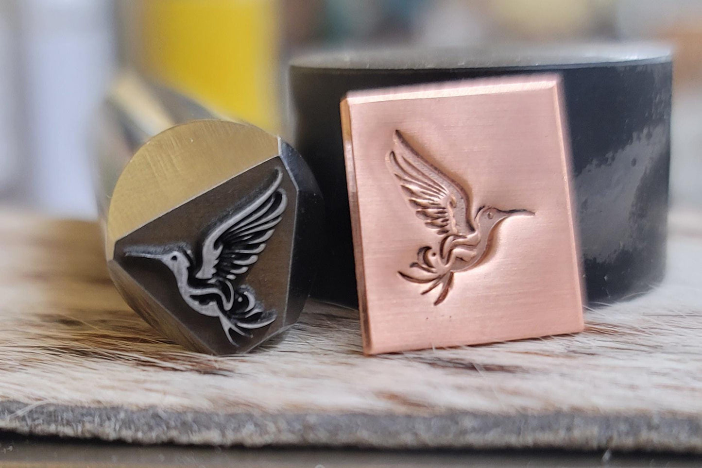 Metal Stamp- Tribal Hummingbird