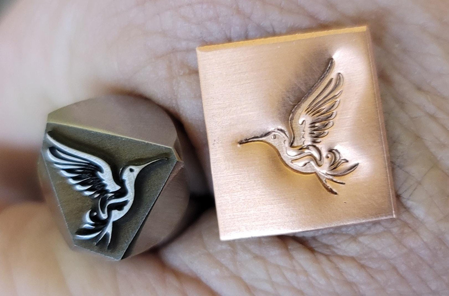 Metal Stamp- Tribal Hummingbird