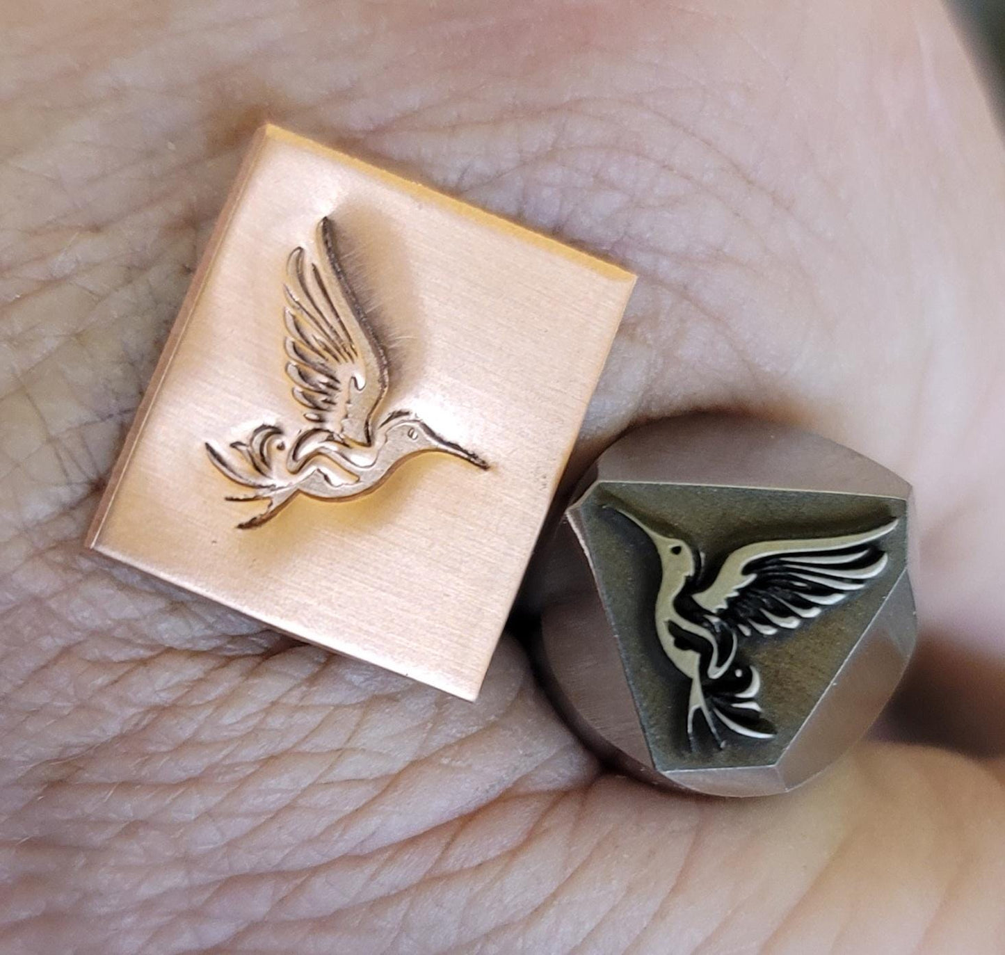 Metal Stamp- Tribal Hummingbird