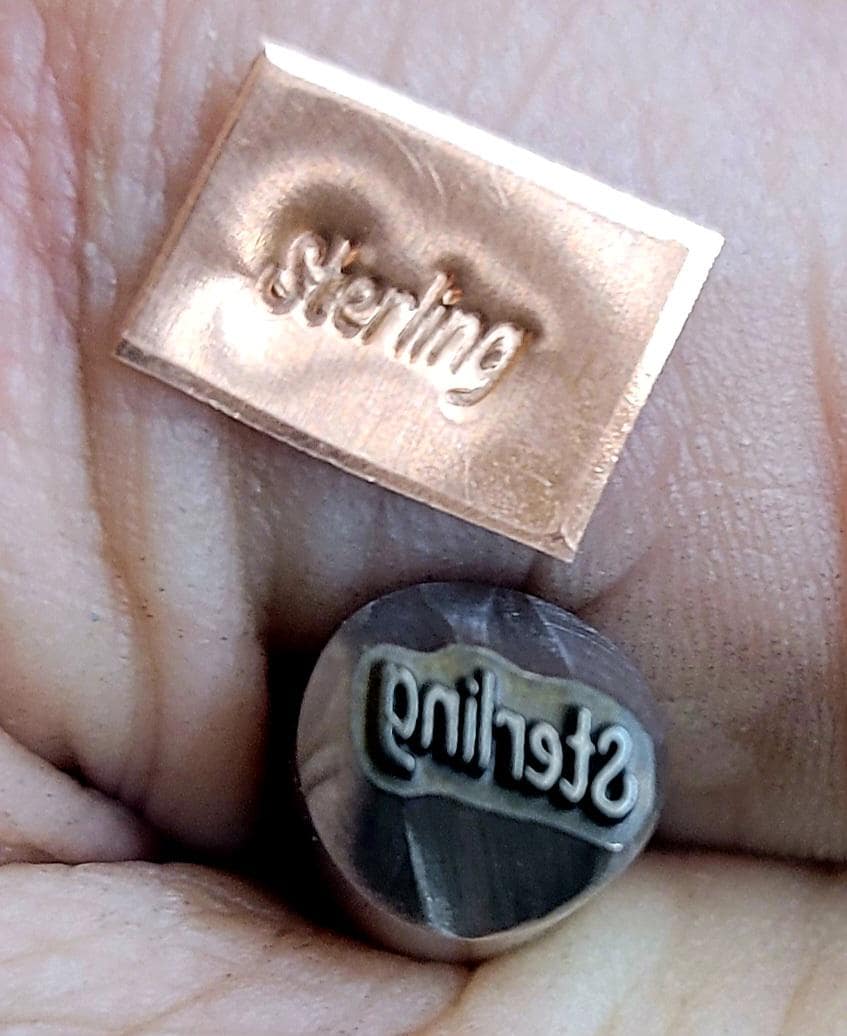 Hallmark Sterling #3 Metal Stamp