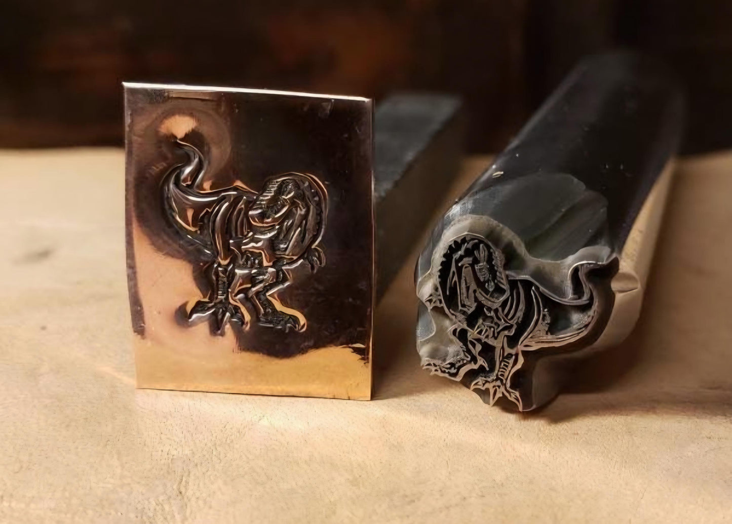 Tyrannosaurus REX - Metal Stamp