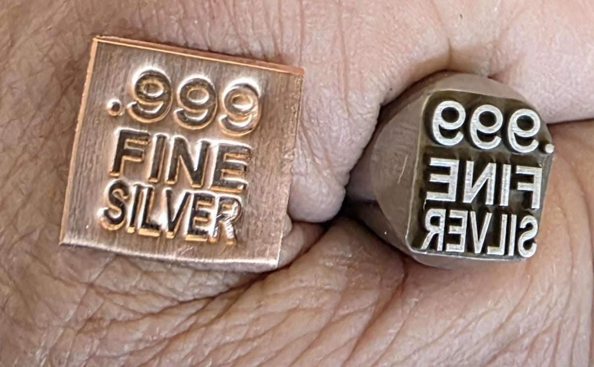 Hallmark Metal Stamp-.999FINESILVER ALL CAPS