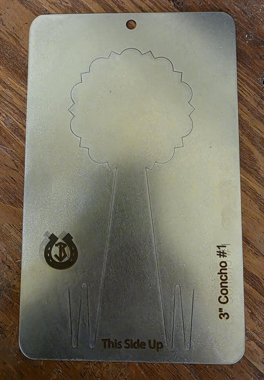 3 inch Round Concho Pancake Die #1