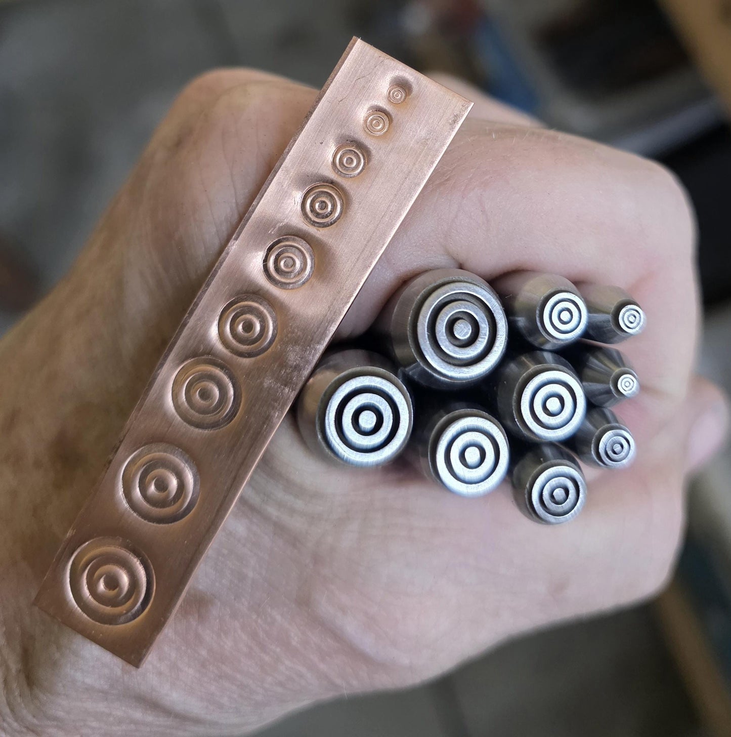 Bullseye/Target Metal Stamp