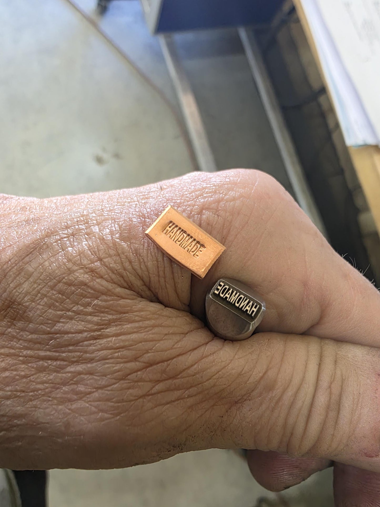 Hallmark Stamp- Handmade, Handmade with Love or Hand Forged