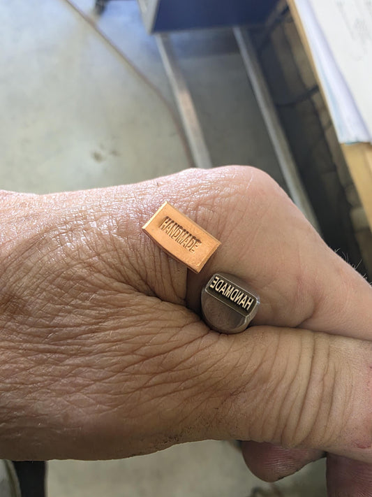 Hallmark Stamp- Handmade, Handmade with Love or Hand Forged