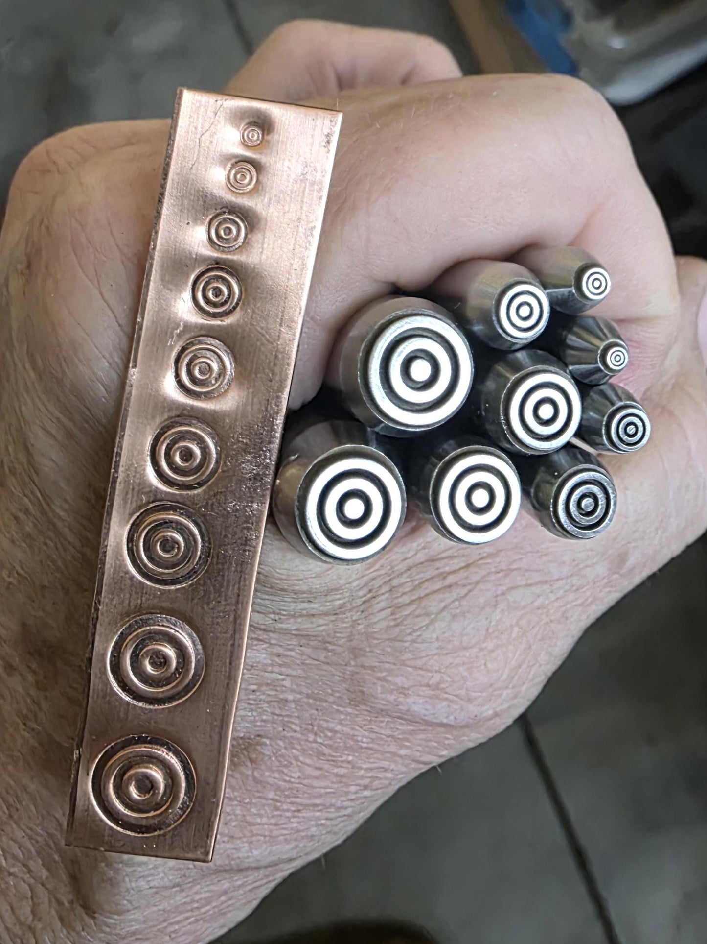 Bullseye/Target Metal Stamp