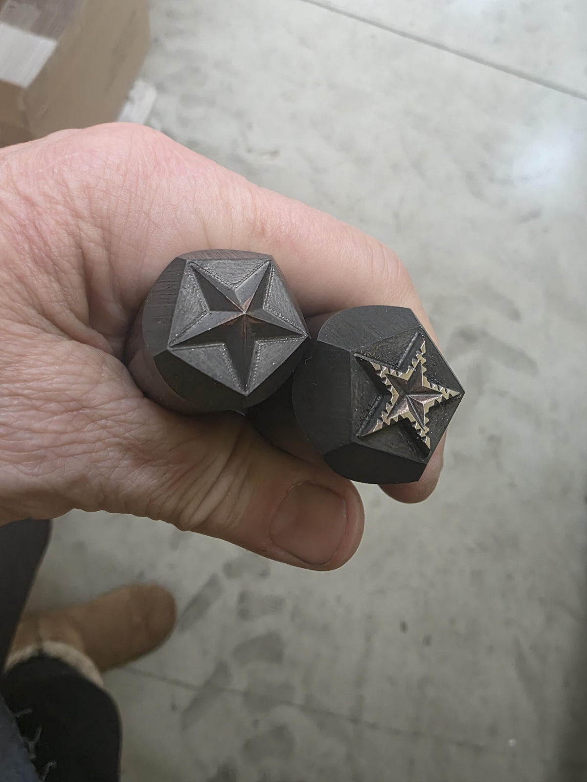Bumpout STAR Metal Stamp, High-Carbon Steel, 2 piece SET, Jewelry Making