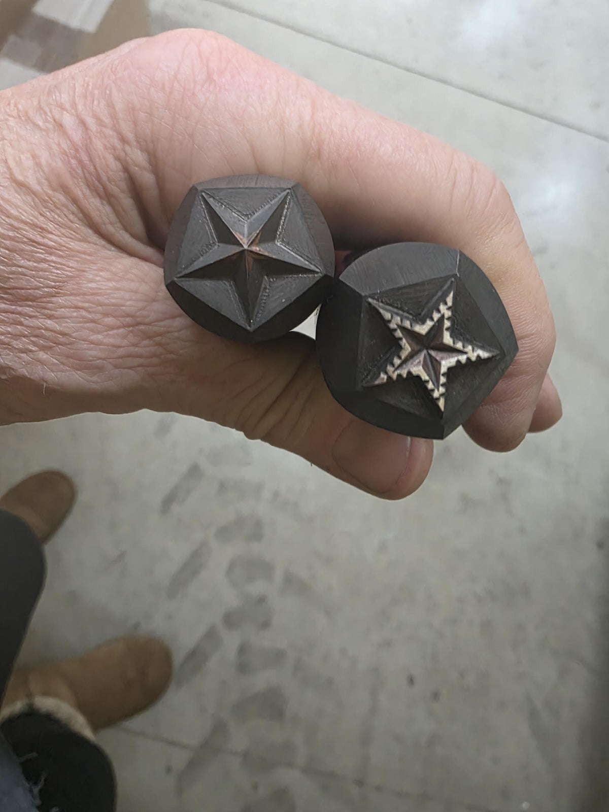 Bumpout STAR Metal Stamp, High-Carbon Steel, 2 piece SET, Jewelry Making